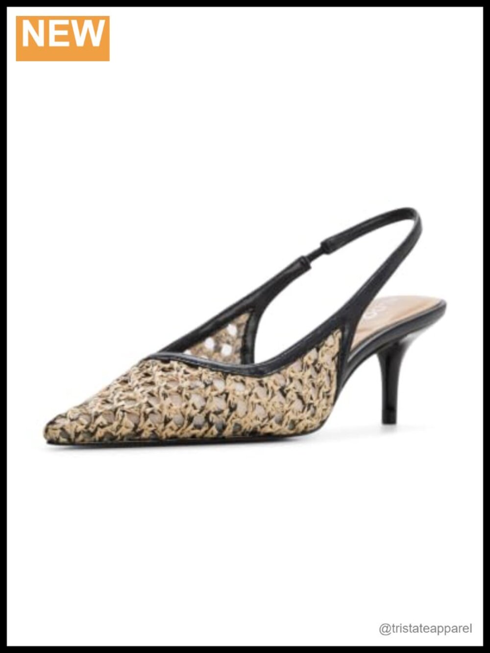 Calantha Slingback Heeled Pump Pointed Toe Stiletto Party Shoe